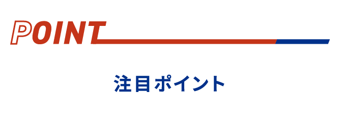 POINT:注目ポイント