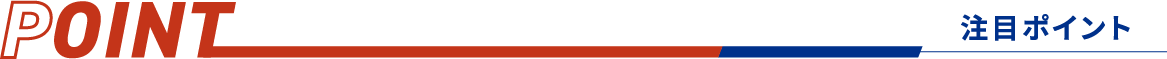 POINT:注目ポイント
