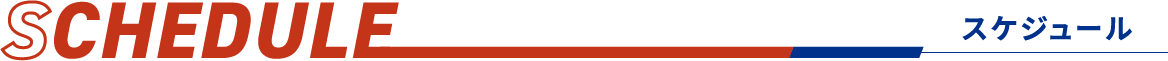 スケジュール